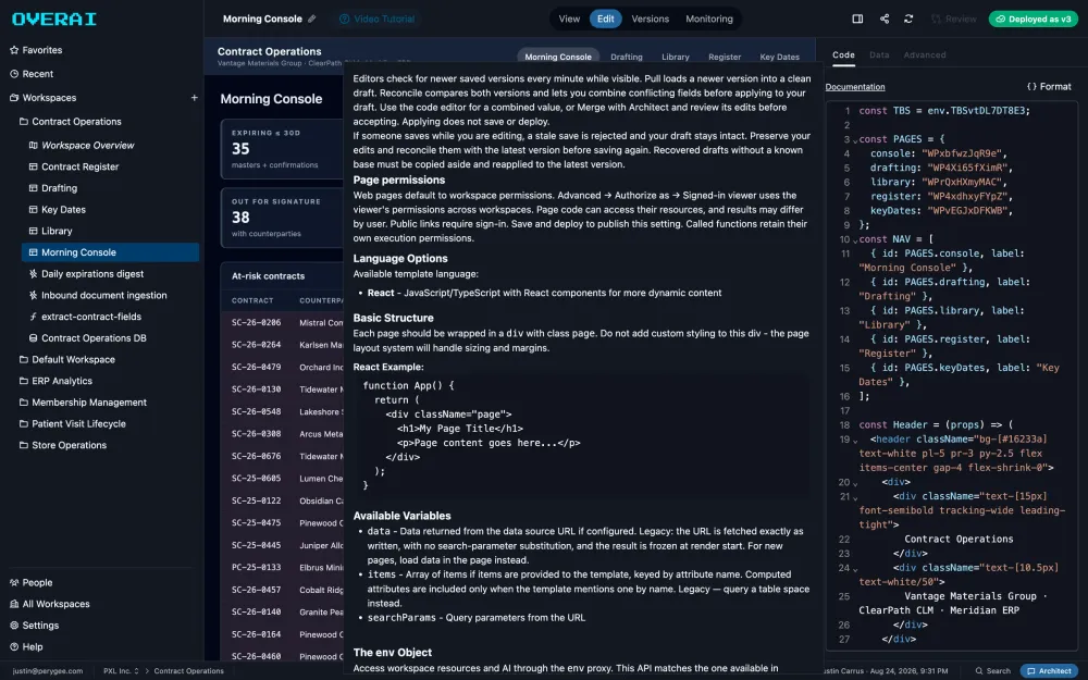 page edit docs
