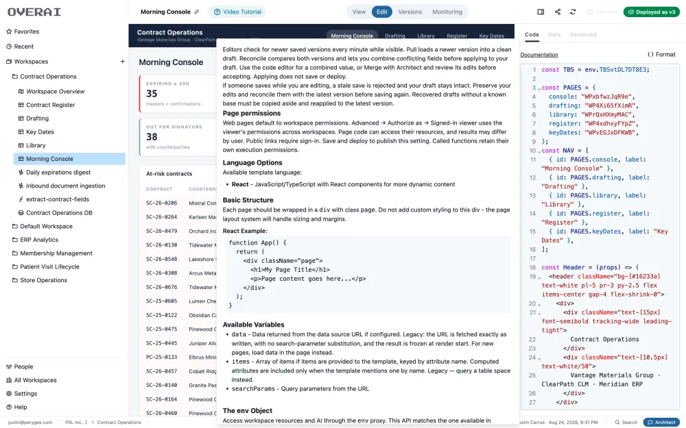 page edit docs