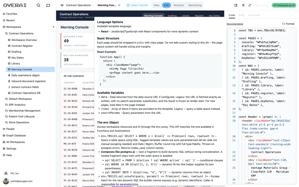 page edit docs